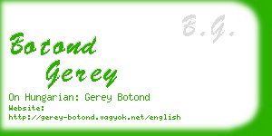 botond gerey business card